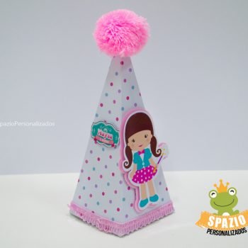 cx Cone Papelaria da Festa Personalizada - Circo Rosa