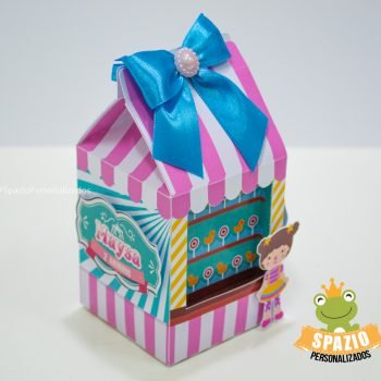 Milk Visor Papelaria da Festa Personalizada - Circo Rosa