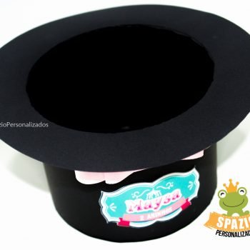 Cartola Menina Papelaria da Festa Personalizada - Circo Rosa