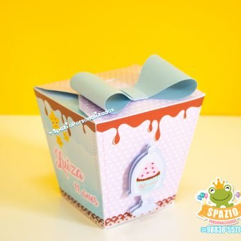 Caixa Sushi Scrap para Festa Infantil - Chuva de Cupcake - Uberlandia