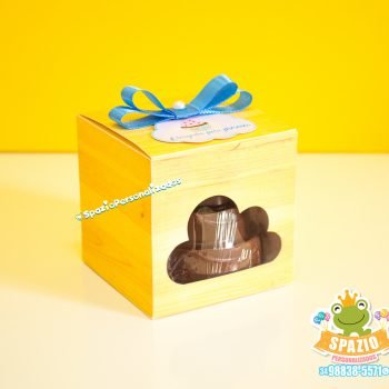 Caixa Cubo Scrap para Festa Infantil - Chuva de Cupcake - Uberlandia