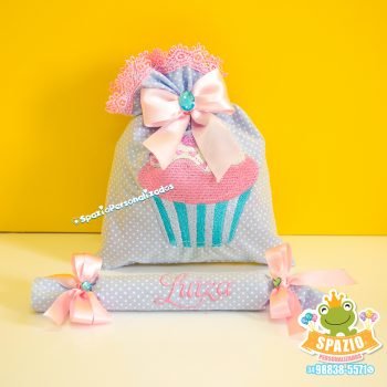 Bordados Scrap para Festa Infantil - Chuva de Cupcake - Uberlandia