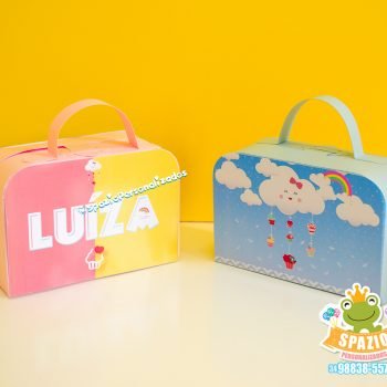 Maletinha Scrap para Festa Infantil - Chuva de Cupcake - Uberlandia