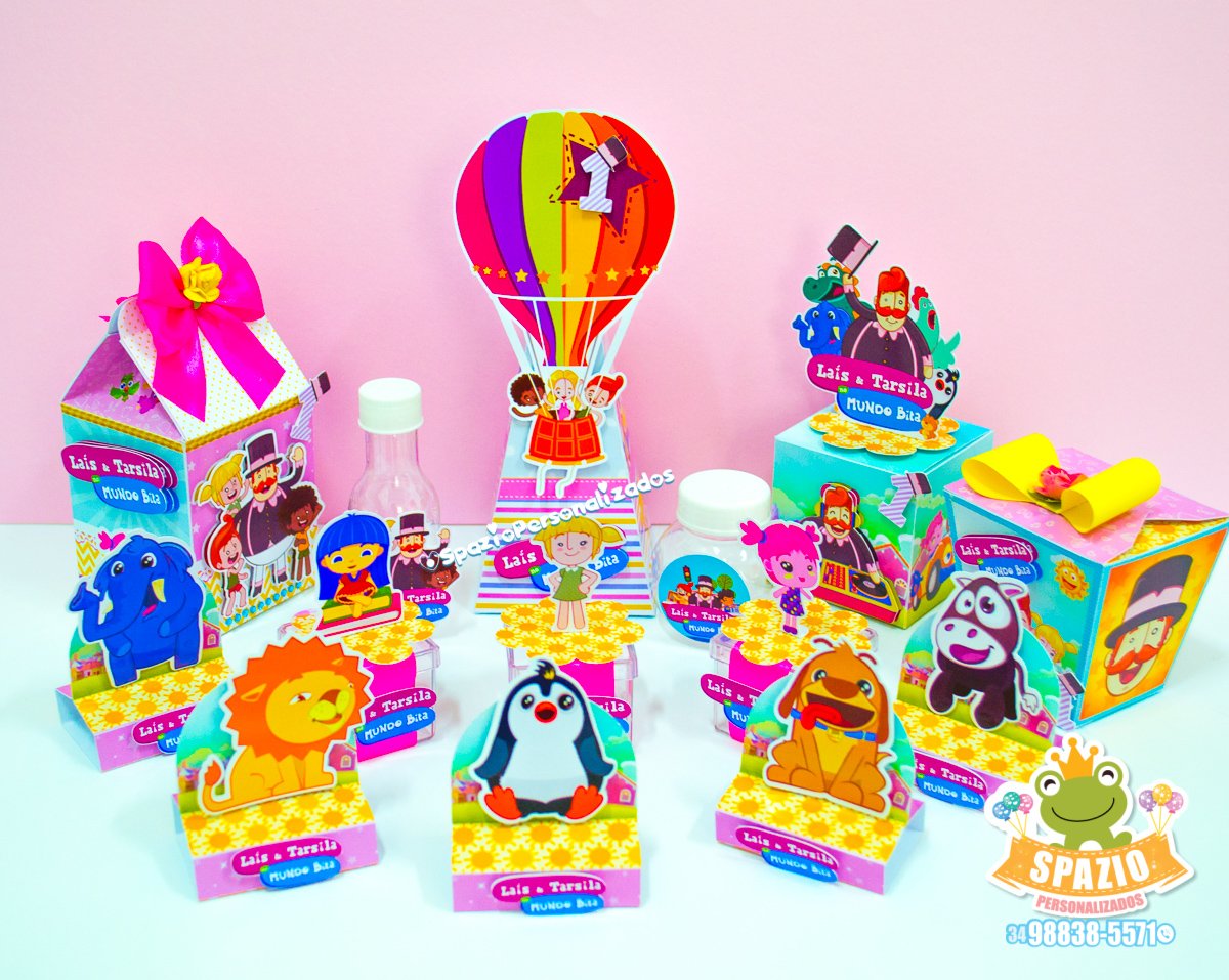 Papelaria Personalizada Festa Mundo Bita