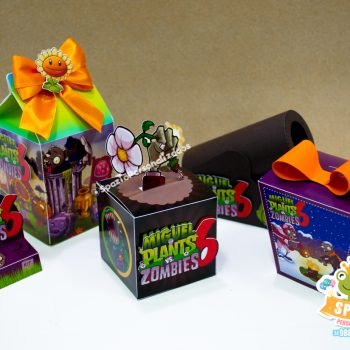 Papelaria Personalizada Plantas vs Zumbies