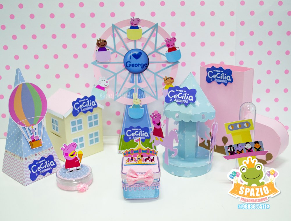 Papelaria da Festa Personalizada Peppa Pig