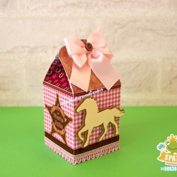 Caixa Milk Papelaria Personalizada no Tema Haras