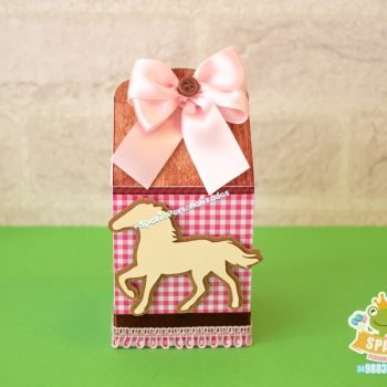 Caixa Milk Papelaria Personalizada no Tema Haras