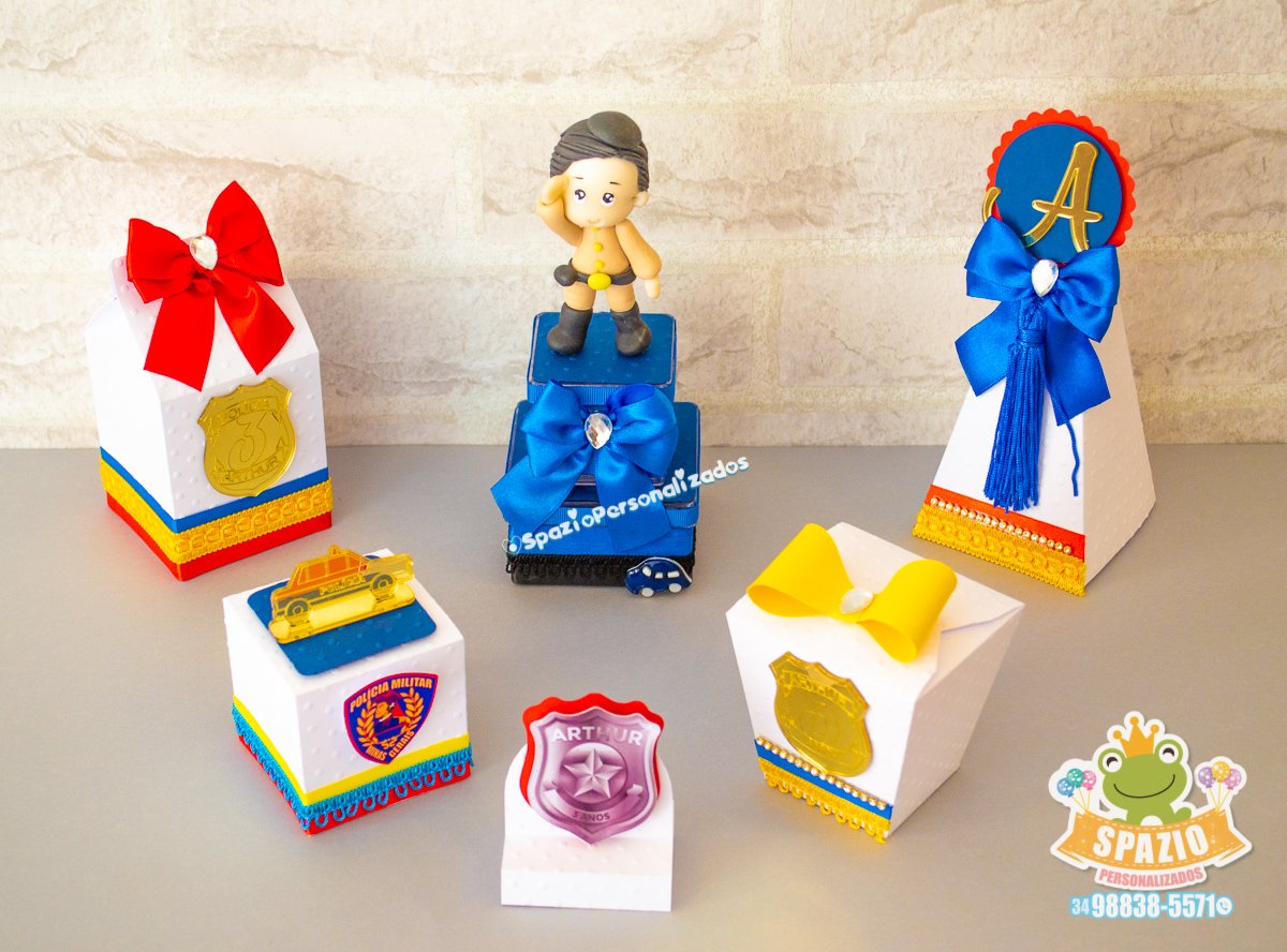 Papelaria Personalizada tema Festa Polícia Militar