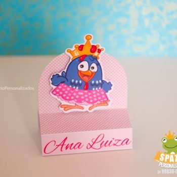BIS DUPLO GALINHA PINTADINHA - SCRAP DE PAPELARIA PERSONALIZADA