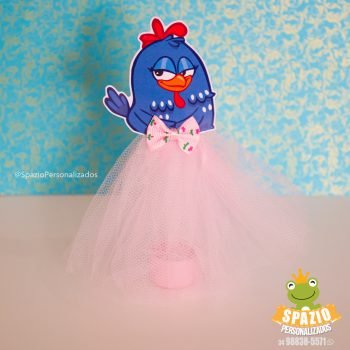 TUBETE GALINHA PINTADINHA - SCRAP DE PAPELARIA PERSONALIZADA