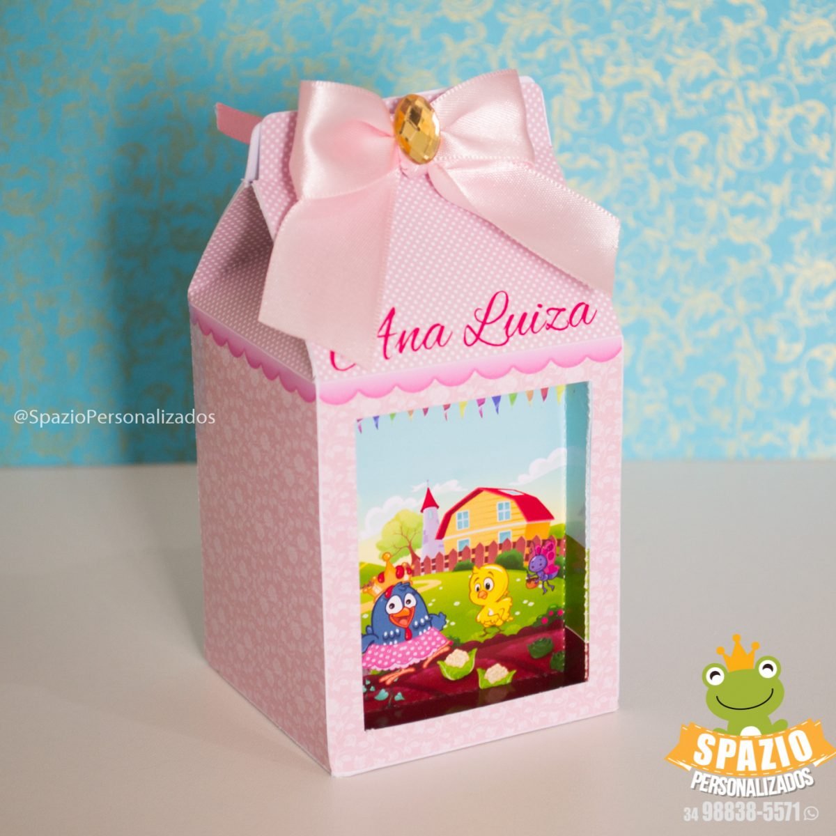 MILK GALINHA PINTADINHA - SCRAP DE PAPELARIA PERSONALIZADA