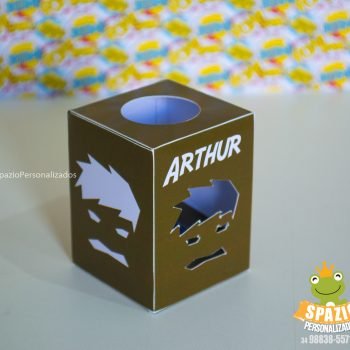 cx mini tubete - Papelaria Personalizada Heróis Tradicional