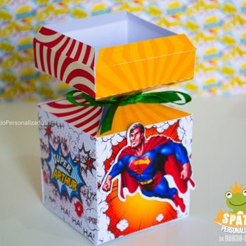 caixinha Meia Bala - Papelaria Personalizada Heróis Tradicional