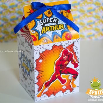 cx Milk - Papelaria Personalizada Heróis Tradicional