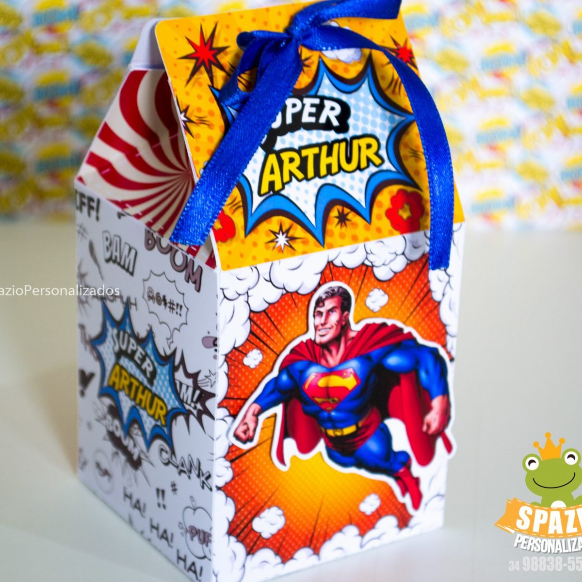cx Milk - Papelaria Personalizada Heróis Tradicional