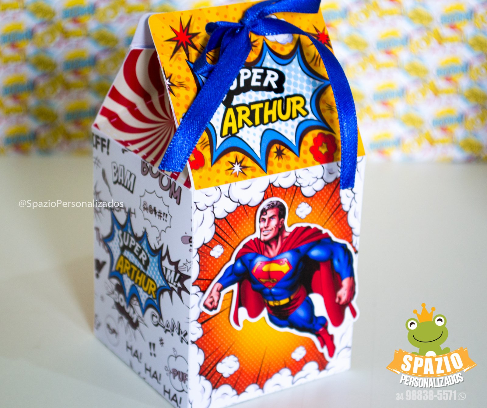 cx Milk - Papelaria Personalizada Heróis Tradicional