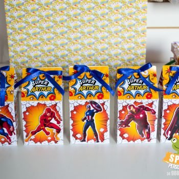 Caixas Milk - Papelaria Personalizada Heróis Tradicional