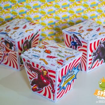 Caixas Sushi - Papelaria Personalizada Heróis Tradicional