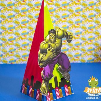 Caixa Cone - Papelaria Personalizada Heróis Tradicional