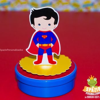 LATINHA SUPERMAN Heróis Cute de Papelaria Personalizada Uberlândia