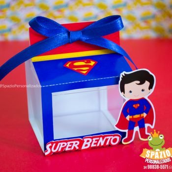 CAIXA ACRÍLICA SUPERMAN Heróis Cute de Papelaria Personalizada Uberlândia