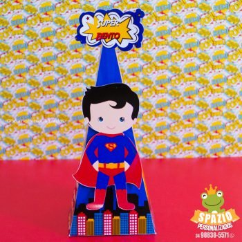 Caixa Cone Superman Heróis Cute de Papelaria Personalizada Uberlândia