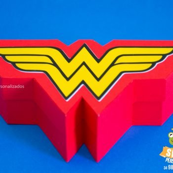 Caixa Logo Mulher Maravilha Cute de Papelaria Personalizada