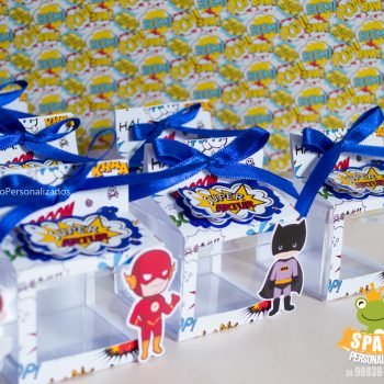 Caixinhas Acrílicas - Heróis Cute de Papelaria Personalizada Uberlândia