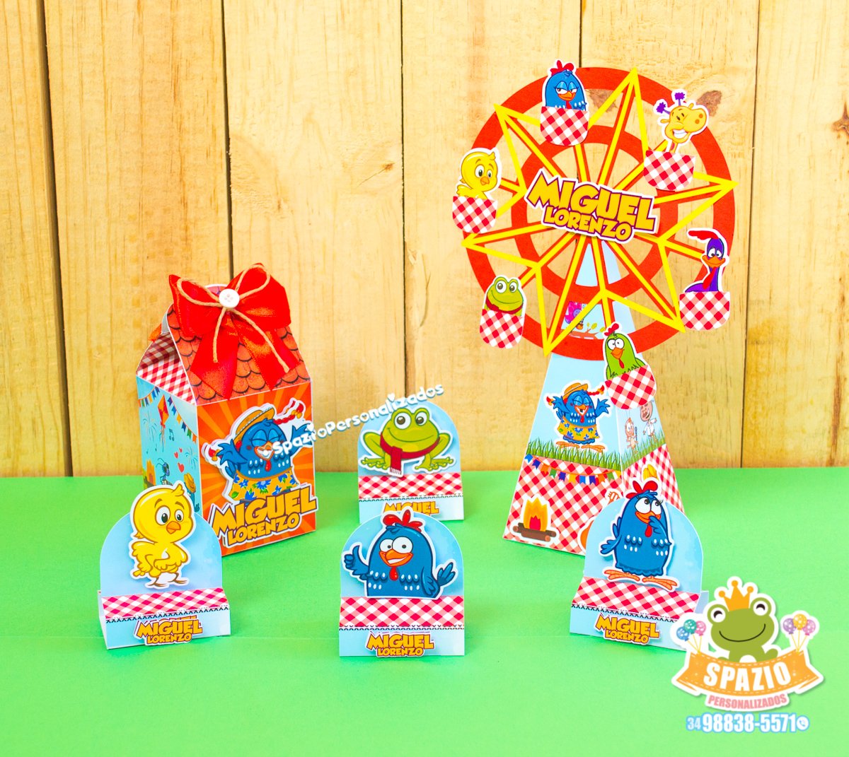 kit GALINHA PINTADINHA - SCRAP DE PAPELARIA PERSONALIZADA