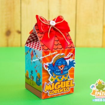 caixinha milk GALINHA PINTADINHA - SCRAP DE PAPELARIA PERSONALIZADA
