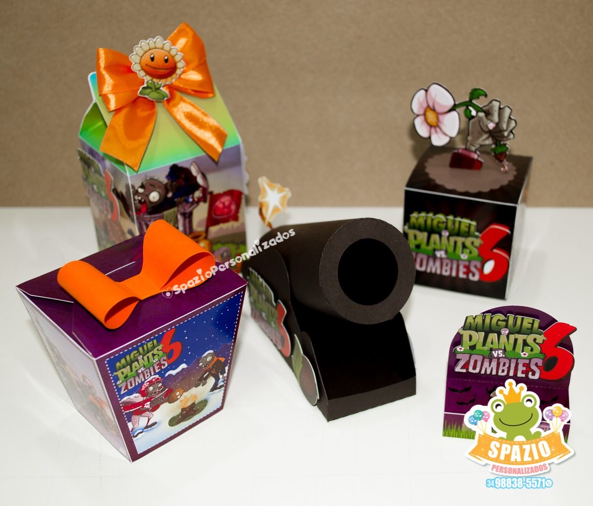 Papelaria Personalizada Plantas vs Zumbies