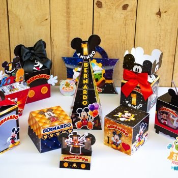 Papelaria Personalizada de Luxo Tema Mickey Mouse