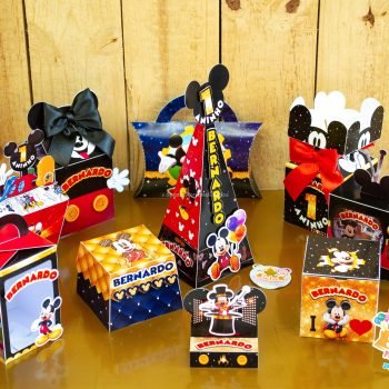 Papelaria Personalizada de Luxo Tema Mickey Mouse