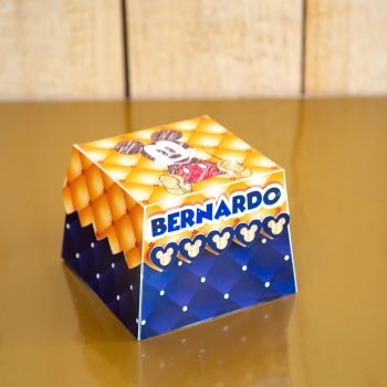 caixa trapézio Papelaria Personalizada de Luxo Tema Mickey Mouse