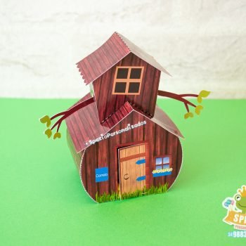 Casinha 3d Papelaria Masha e o Urso
