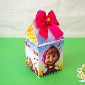caixa Milk Papelaria Masha e o Urso
