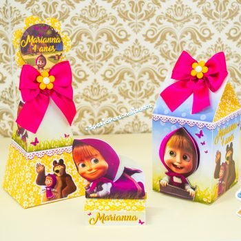 Kit Festa Masha e o Urso - Papelaria Personalizada
