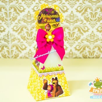Cone Festa Masha e o Urso - Papelaria Personalizada