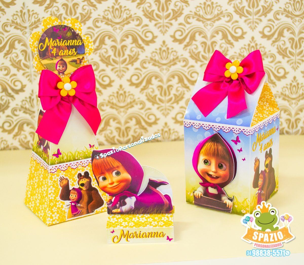 Festa Masha e o Urso - Papelaria Personalizada