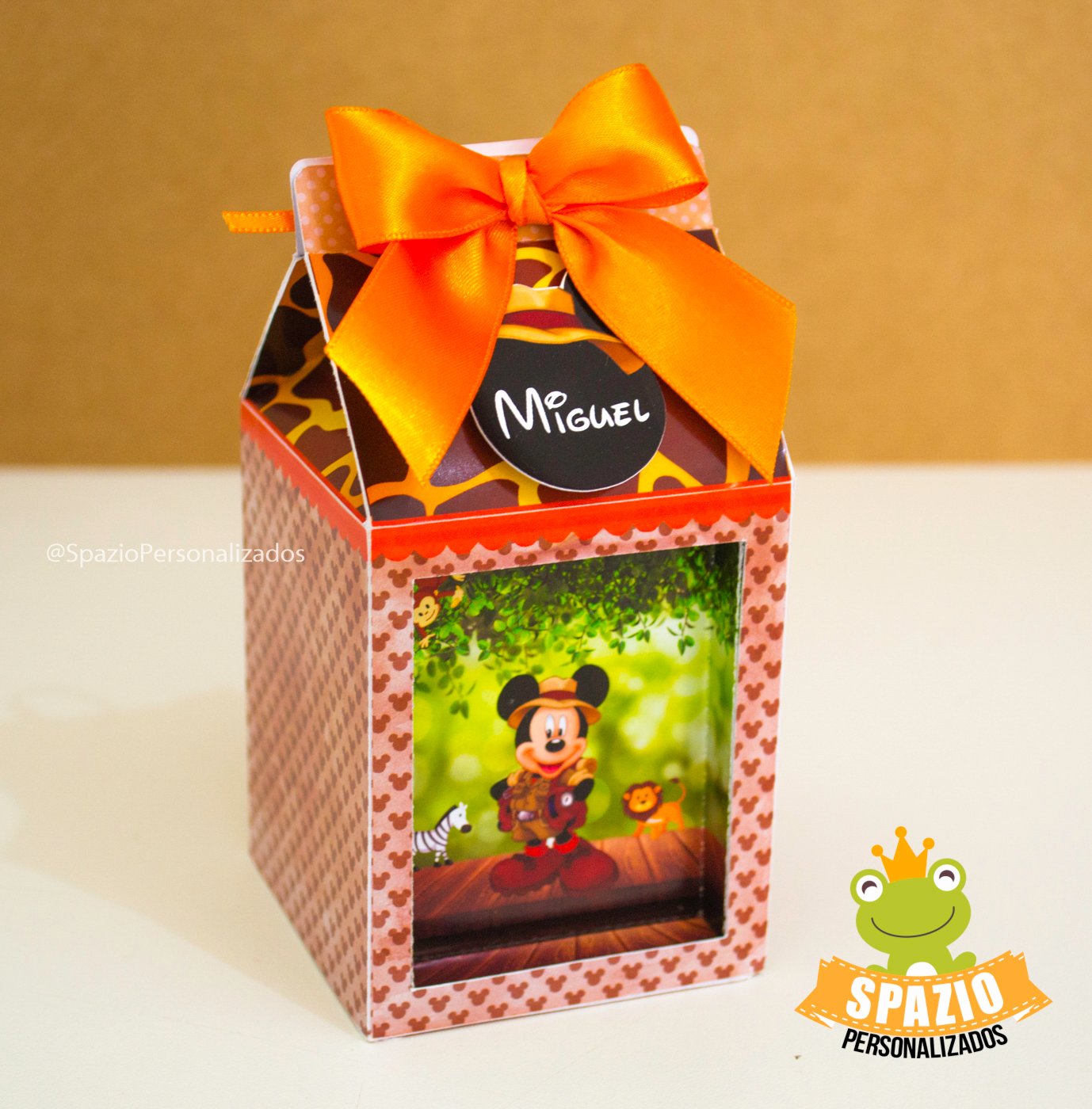 Papelaria Personalizada Mickey Safari