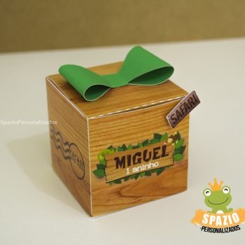 cubo Papelaria Personalizada Mickey Safari