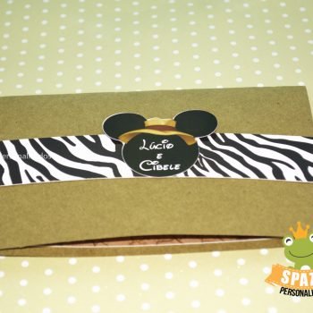 Papelaria Personalizada Mickey Safari Convite Articulado
