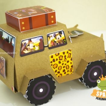 papercraft Papelaria Personalizada Mickey Safari
