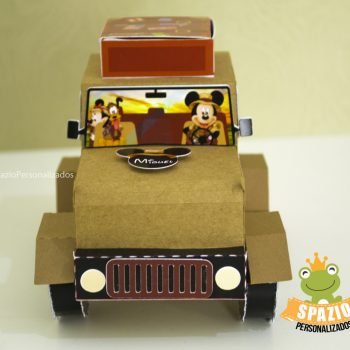 papercraft Papelaria Personalizada Mickey Safari