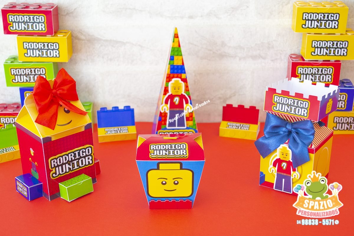 Papelaria Personalizada Tema Lego