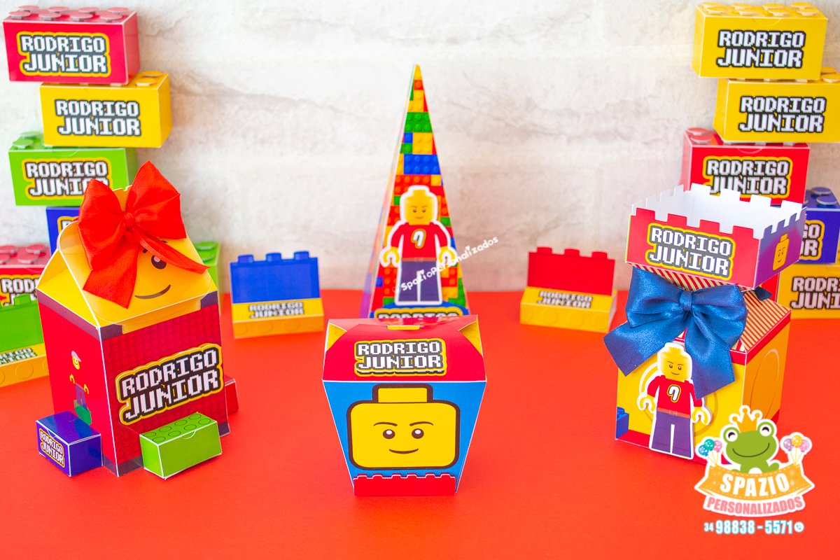 Papelaria Personalizada Tema Lego