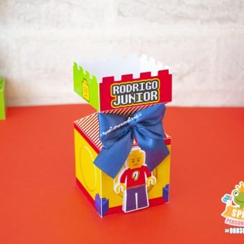 cx Meia Bala Papelaria Personalizada Tema Lego