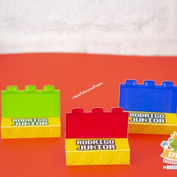 Bis Duplo Papelaria Personalizada Tema Lego