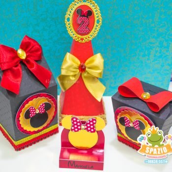 Papelaria Personalizada no tema Minnie Mouse Luxo